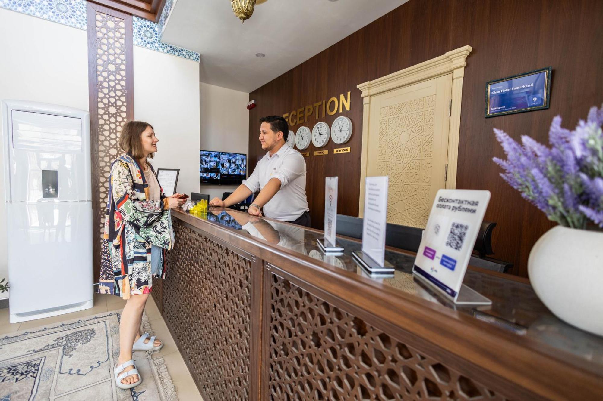 Khan Hotel Samarcanda Exterior foto